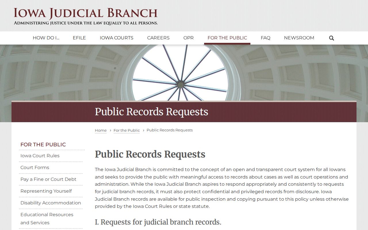 Decatur County warrant record custodian request policy